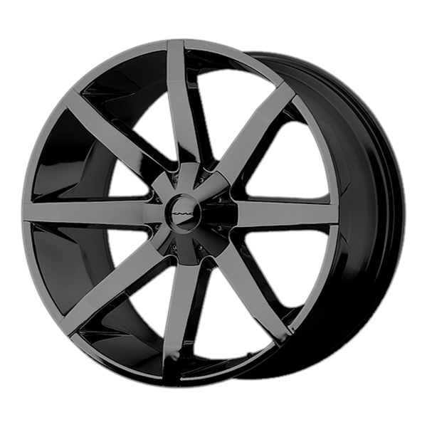 KMC SLIDE Gloss Black Wheels for 1996-1999 ACURA SLX - 20x8.5 10 mm 20" - (1999 1998 1997 1996)