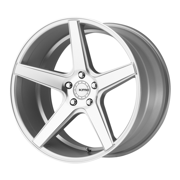 KMC DISTRICT Silver Machined Wheels for 2015-2017 LEXUS NX200T - 20x8.5 35 mm 20" - (2017 2016 2015)