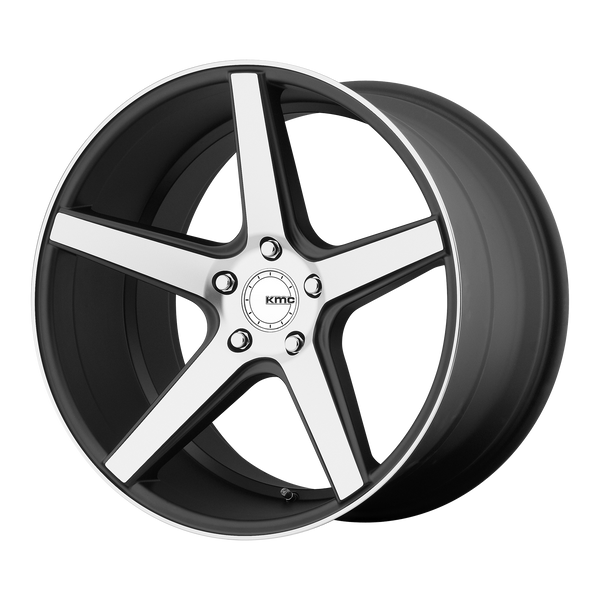 KMC DISTRICT Satin Black Machined Face Wheels for 2012-2012 ACURA RDX - 18x8 38 mm 18" - (2012)