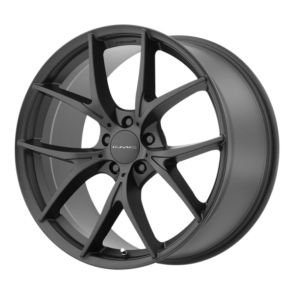 KMC WISHBONE Satin Black Wheels for 2004-2014 ACURA TSX - 20x9.5 45 mm 20" - (2014 2013 2012 2011 2010 2009 2008 2007 2006 2005 2004)