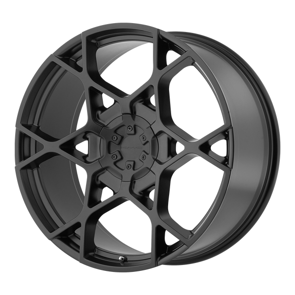 KMC CROSSHAIR Satin Black Wheels for 2009-2019 DODGE CHALLENGER - 22x9 15 mm 22" - (2019 2018 2017 2016 2015 2014 2013 2012 2011 2010 2009)
