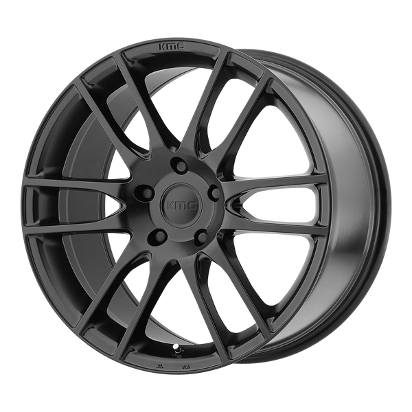 KMC KM696 PIVOT SATIN BLACK Wheels for 2014-2020 ACURA RLX [] - 20X8.5 35 mm - 20"  - (2020 2019 2018 2017 2016 2015 2014)