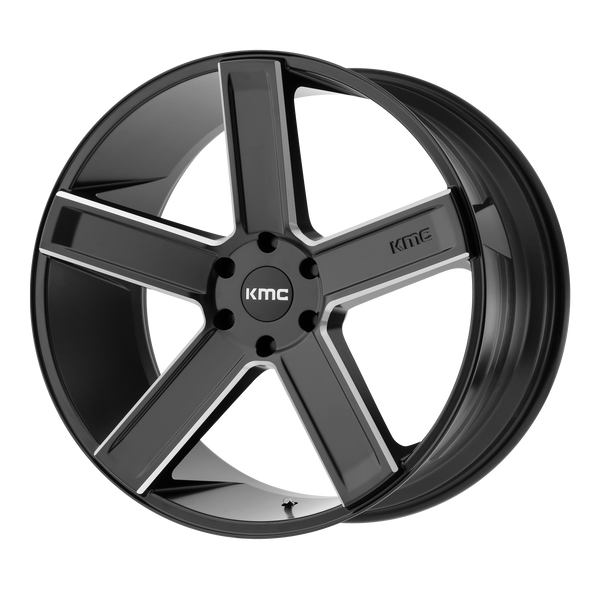KMC DUECE Satin Black Milled Wheels for 1996-1997 ACURA SLX - 20x8.5 15 mm 20" - (1997 1996)