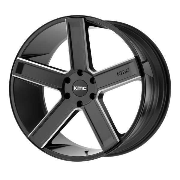 KMC DUECE Satin Black Milled Wheels for 2010-2018 FORD EXPEDITION - 20x8.5 35 mm 20" - (2018 2017 2016 2015 2014 2013 2012 2011 2010)