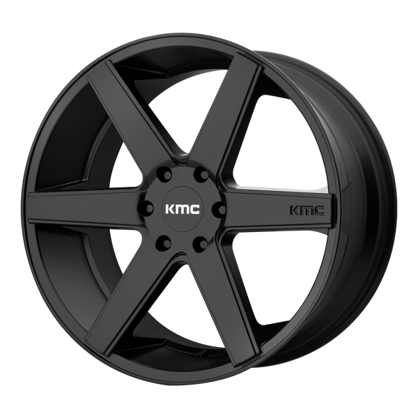 KMC DISTRICT TRUCK Satin Black Wheels for 1996-1999 ACURA SLX - 22x9 30 mm 22" - (1999 1998 1997 1996)