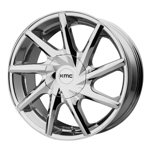 KMC BURST Chrome Wheels for 2006-2010 HUMMER H3 - 24x9.5 30 mm 24" - (2010 2009 2008 2007 2006)