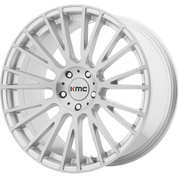 KMC IMPACT Brushed Silver Wheels for 2001-2006 BMW 325CI - 20x10 40 mm 20" - (2006 2005 2004 2003 2002 2001)