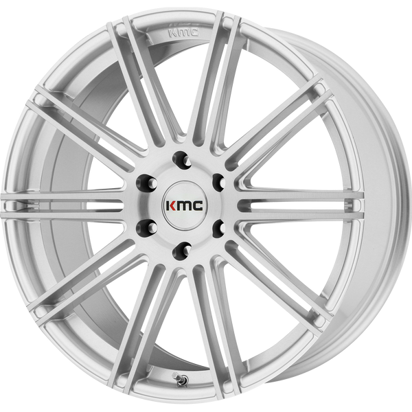 KMC CHANNEL Brushed Silver Wheels for 2018-2019 BMW 430I XDRIVE GRAN COUPE - 20x9 30 mm 20" - (2019 2018)