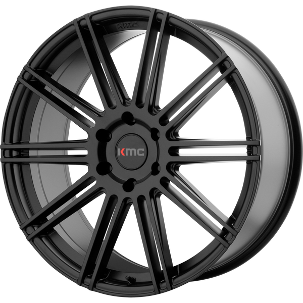 KMC KM707 CHANNEL SATIN BLACK Wheels for 2009-2014 ACURA TL [] - 20X9 30 mm - 20"  - (2014 2013 2012 2011 2010 2009)