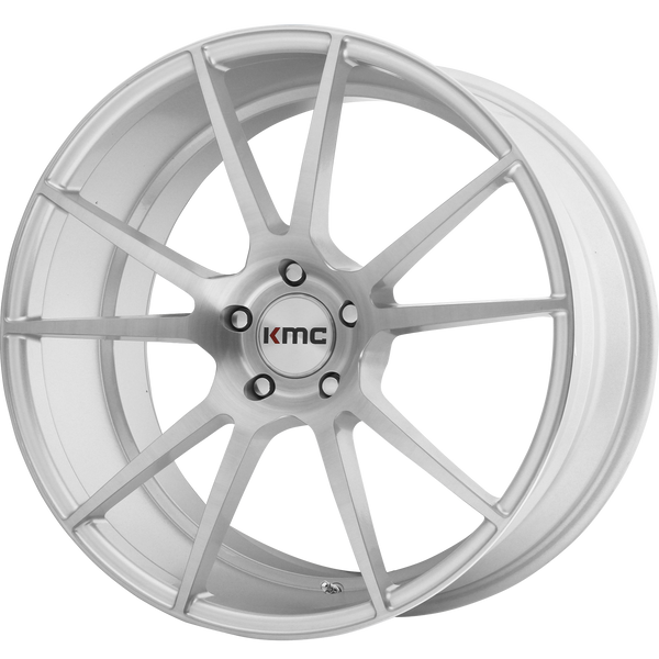 KMC FLUX Brushed Silver Wheels for 2013-2018 FORD EXPLORER - 20x8.5 35 mm 20" - (2018 2017 2016 2015 2014 2013)