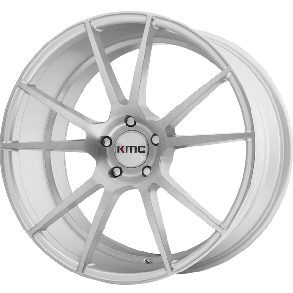 KMC FLUX Brushed Silver Wheels for 2007-2019 ACURA RDX - 20x8.5 35 mm 20" - (2019 2018 2017 2016 2015 2014 2013 2012 2011 2010 2009 2008 2007)