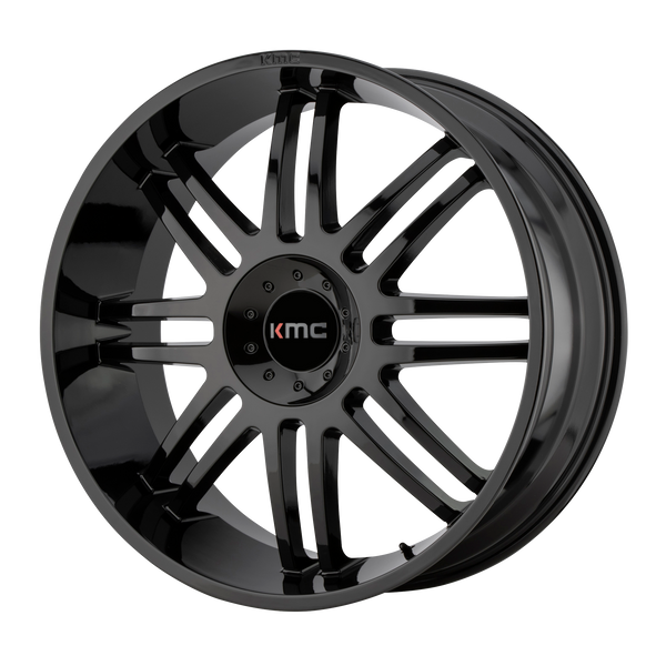 KMC KM714 REGULATOR GLOSS BLACK Wheels for 2014-2016 ACURA MDX [] - 20X9 30 mm - 20"  - (2016 2015 2014)