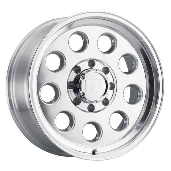 Level 8 HAULER POLISHED Wheels for 2005-2022 TOYOTA TACOMA [] - 16X8.5 -25 MM - 16"  - (2022 2021 2020 2019 2018 2017 2016 2015 2014 2013 2012 2011 2010 2009 2008 2007 2006 2005)