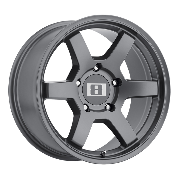 Level 8 MK6 MATTE GUNMETAL Wheels for 2021-2022 CADILLAC ESCALADE [] - 18X9 12 MM - 18"  - (2022 2021)