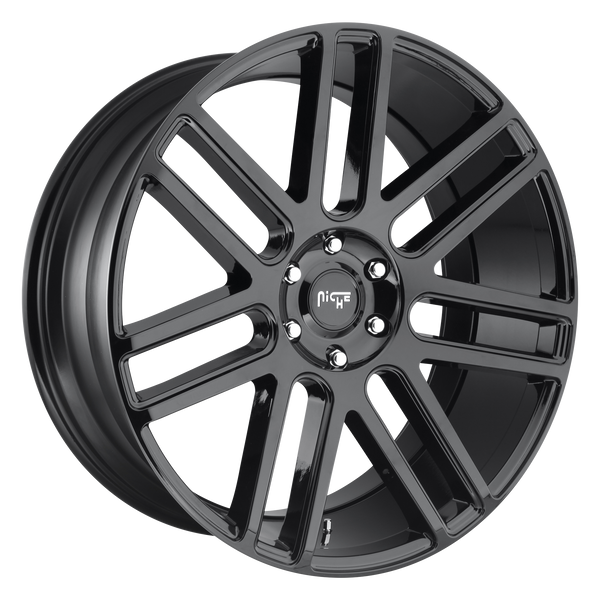 NICHE ELAN GLOSS BLACK Wheels for 1996-1999 ACURA SLX - 22x9.5 30 mm 22" - (1999 1998 1997 1996)