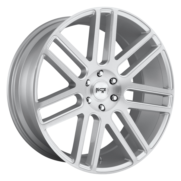 NICHE ELAN GLOSS SILVER BRUSHED Wheels for 1996-1997 ACURA SLX - 24x10 30 mm 24" - (1997 1996)