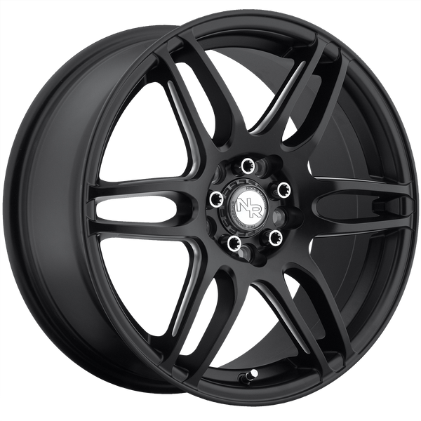 NICHE NR6 MATTE BLACK MILLED Wheels for 1991-1995 ACURA LEGEND - 18x8 40 mm 18" - (1995 1994 1993 1992 1991)