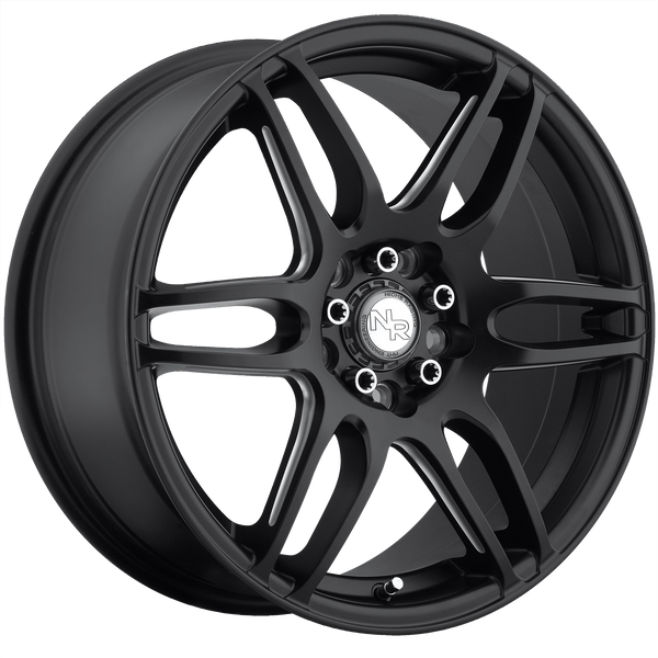 NICHE NR6 MATTE BLACK MILLED Wheels for 2008-2008 ACURA TL TYPE-S - 18x8 40 mm 18" - (2008)