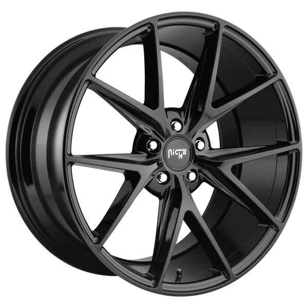 NICHE MISANO GLOSS BLACK Wheels for 2015-2019 ACURA TLX - 20x10 40 mm 20" - (2019 2018 2017 2016 2015)