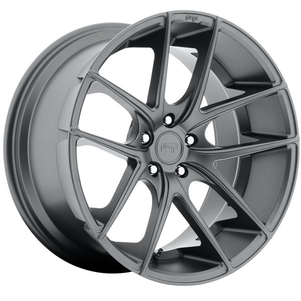 NICHE TARGA MATTE GUN METAL Wheels for 2015-2016 FORD MUSTANG - 17x8 40 mm 17" - (2016 2015)