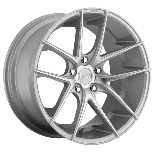 NICHE TARGA GLOSS SILVER MACHINED Wheels for 2000-2006 BMW X5 - 19x8.5 35 mm 19" - (2006 2005 2004 2003 2002 2001 2000)