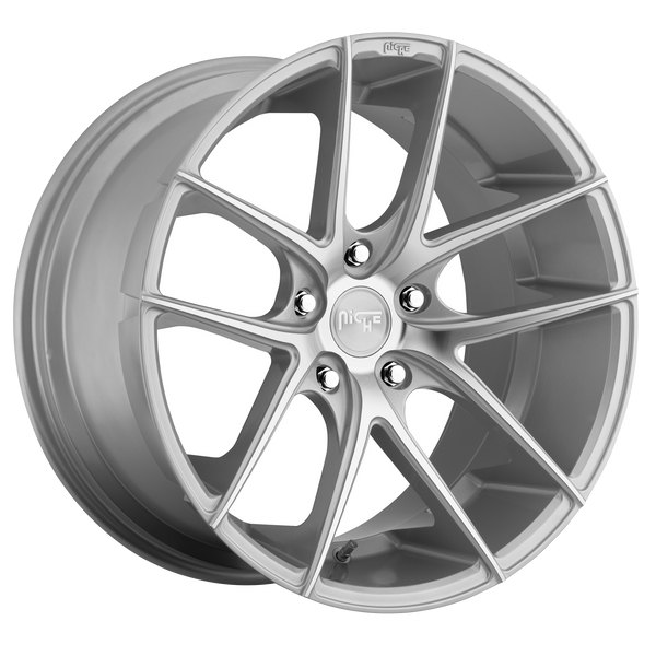 NICHE TARGA GLOSS SILVER MACHINED Wheels for 1992-1994 ACURA LEGEND - 18x8 40 mm 18" - (1994 1993 1992)