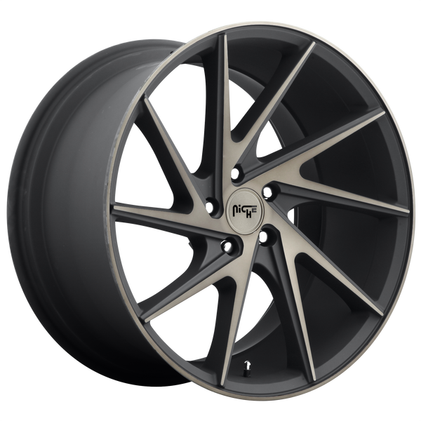NICHE INVERT MATTE BLACK MACHINED RING Wheels for 2019-2019 SUBARU LEGACY - 20x10.5 45 mm 20" - (2019)