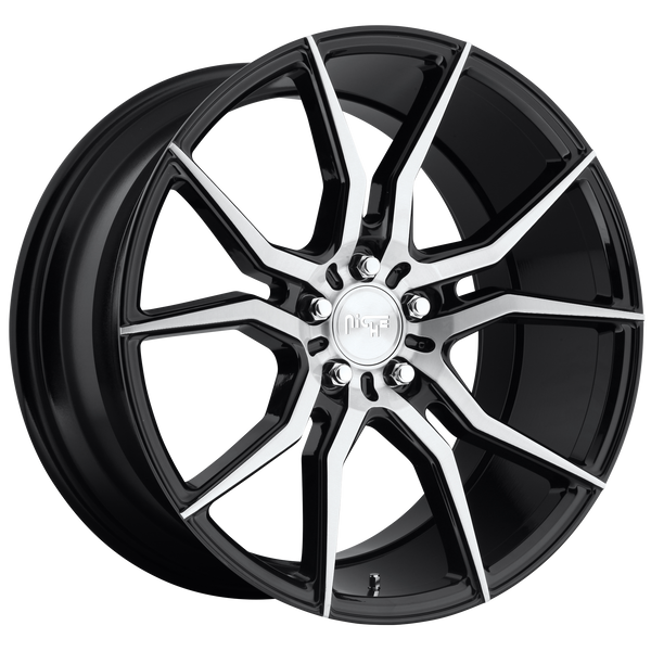 NICHE ASCARI GLOSS BLACK BRUSHED Wheels for 2004-2005 FORD FREESTAR - 19x8.5 35 mm 19" - (2005 2004)