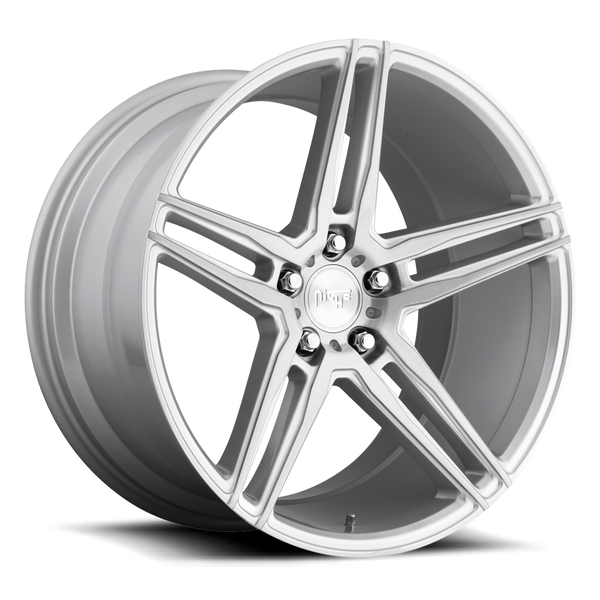 NICHE TURIN GLOSS SILVER MACHINED Wheels for 1996-2004 CHRYSLER CONCORDE - 19x8.5 35 mm 19" - (2004 2003 2002 2001 2000 1999 1998 1997 1996)