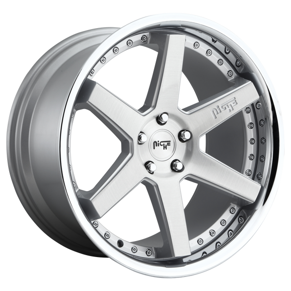 NICHE ALTAIR GLOSS SILVER Wheels for 2015-2019 ACURA TLX - 20x10.5 40 mm 20" - (2019 2018 2017 2016 2015)
