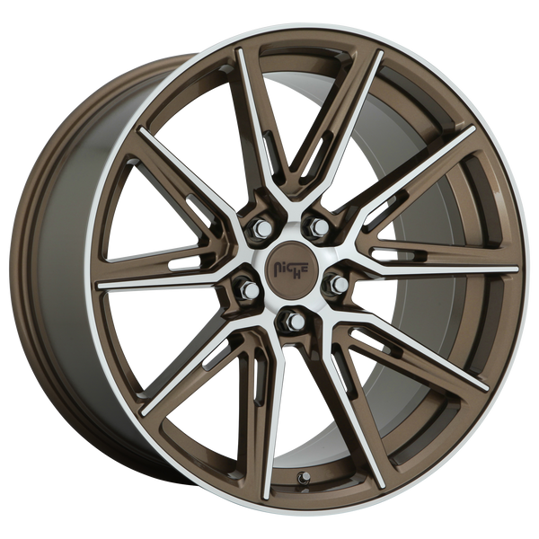 NICHE GEMELLO GLOSS ANTHRACITE MACHINED Wheels for 2013-2016 BMW M5 - 20x9 35 mm 20" - (2016 2015 2014 2013)