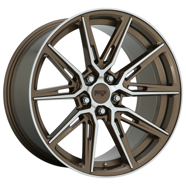 NICHE GEMELLO GLOSS ANTHRACITE MACHINED Wheels for 2005-2012 ACURA RL - 20x10.5 40 mm 20" - (2012 2011 2010 2009 2008 2007 2006 2005)