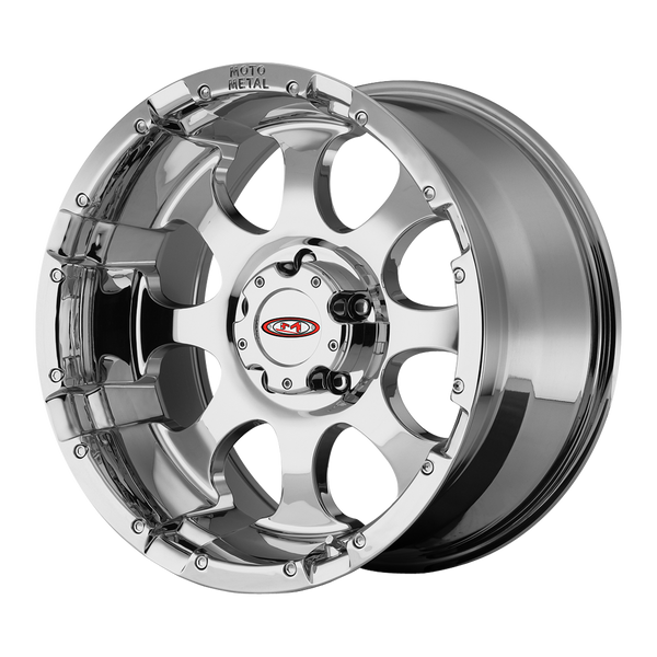 MOTO METAL MO955 Chrome Wheels for 1999-2004 FORD F-250 SUPER DUTY - 17x9 -12 mm 17" - (2004 2003 2002 2001 2000 1999)