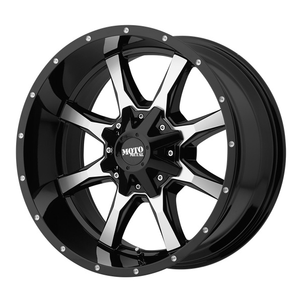 MOTO METAL MO970 Gloss Black Machined Face Wheels for 2001-2001 ACURA CL - 17x8 40 mm 17" - (2001)