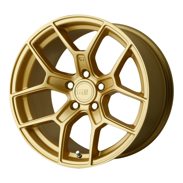 MOTEGI MR133 Gold Wheels for 1988-1989 PLYMOUTH VOYAGER - 17x8.5 35 mm 17" - (1989 1988)