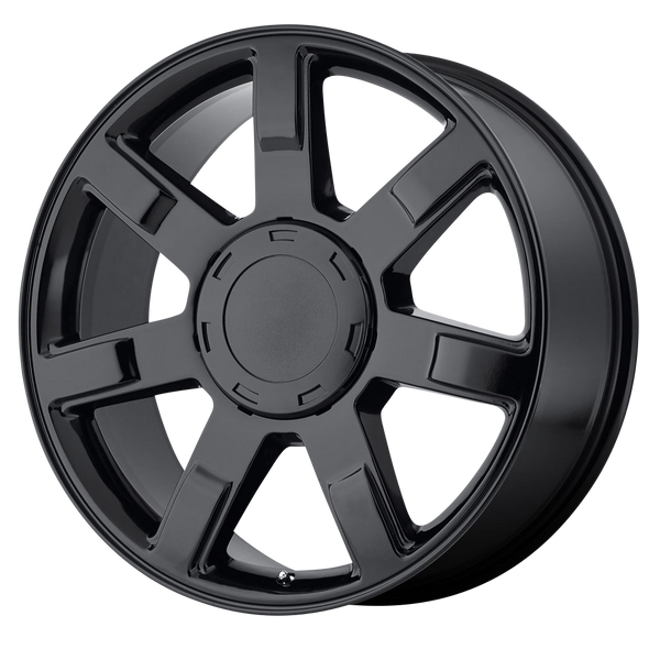 OE CREATIONS 122C Gloss Black Wheels for 2002-2013 CADILLAC ESCALADE EXT - 22" x 9" 31 mm 22" - (2013 2012 2011 2010 2009 2008 2007 2006 2005 2004 2003 2002)