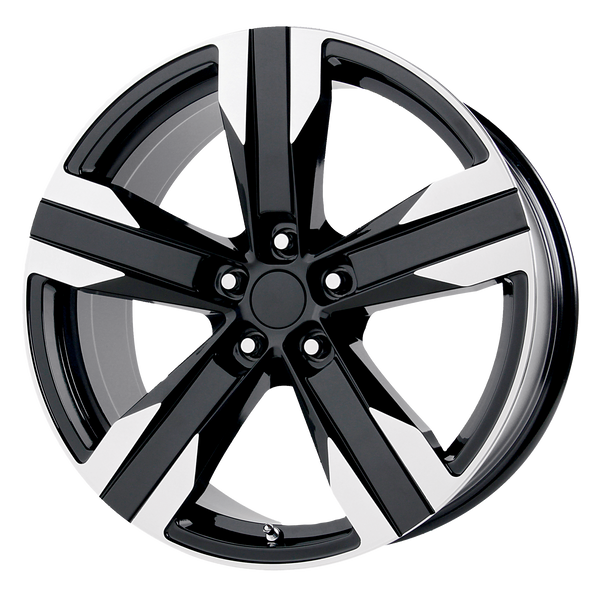 Performance Replicas PR135 GLOSS BLACK MACHINED Wheels for 2013-2018 ACURA MDX [] - 20X9 40 mm - 20"  - (2018 2017 2016 2015 2014 2013)