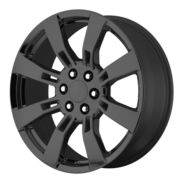 OE CREATIONS PR144 Gloss Black Wheels for 2002-2013 CADILLAC ESCALADE EXT - 22" x 9" 31 mm 22" - (2013 2012 2011 2010 2009 2008 2007 2006 2005 2004 2003 2002)