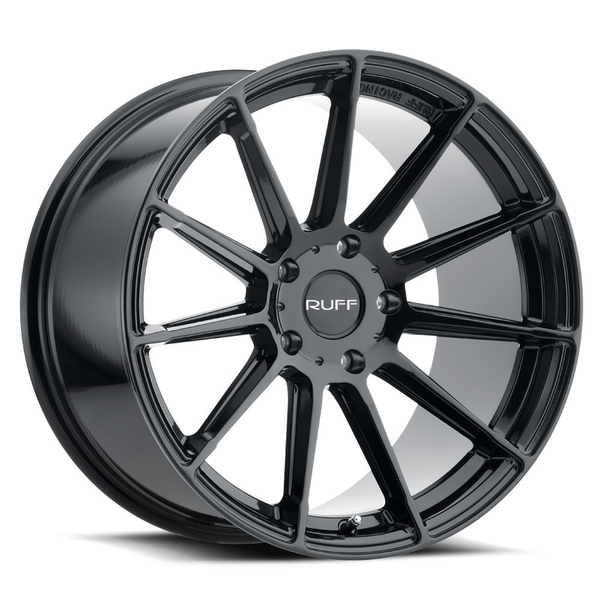 Ruff RS2 GLOSS BLACK Wheels for 2013-2018 ACURA MDX [] - 18X8.5 40 mm - 18"  - (2018 2017 2016 2015 2014 2013)