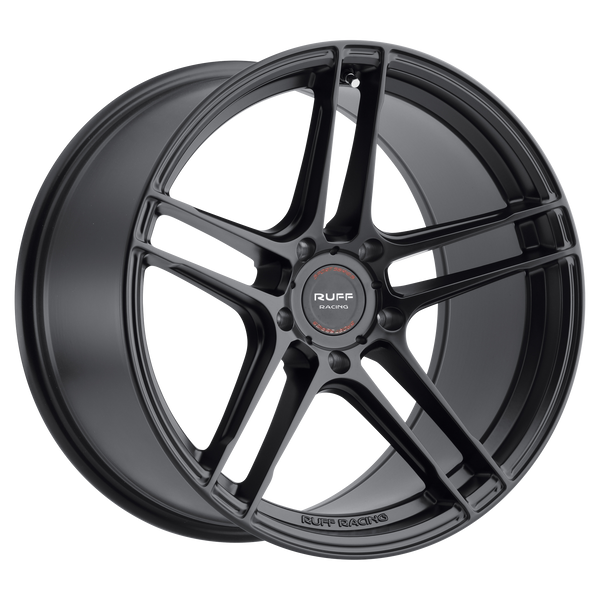 Ruff RS1 GLOSS BLACK Wheels for 2015-2020 ACURA TLX [] - 18X8.5 25 MM - 18"  - (2020 2019 2018 2017 2016 2015)