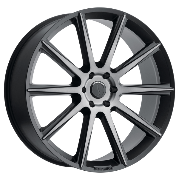 Status ZEUS CARBON GRAPHITE Wheels for 2005-2019 CHEVROLET SILVERADO 1500 [] - 24X9.5 25 MM - 24"  - (2019 2018 2017 2016 2015 2014 2013 2012 2011 2010 2009 2008 2007 2006 2005)