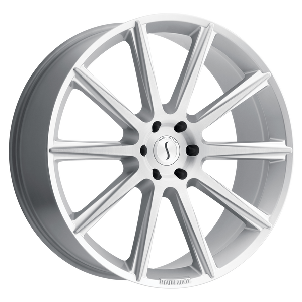 Status ZEUS SILVER W/ BRUSHED FACE Wheels for 2021-2022 GMC YUKON [] - 24X9.5 15 MM - 24"  - (2022 2021)