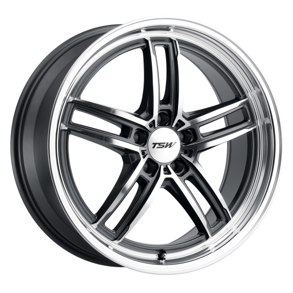 TSW SUZUKA GLOSS GUNMETAL W/ MIRROR CUT FACE & LIP Wheels for 2014-2016 ACURA MDX [] - 18X8.5 20 mm - 18"  - (2016 2015 2014)