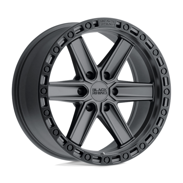 Black Rhino HENDERSON GUN BLACK W/ BLACK RING Wheels for 2021-2022 FORD BRONCO [] - 17X9 12 MM - 17"  - (2022 2021)