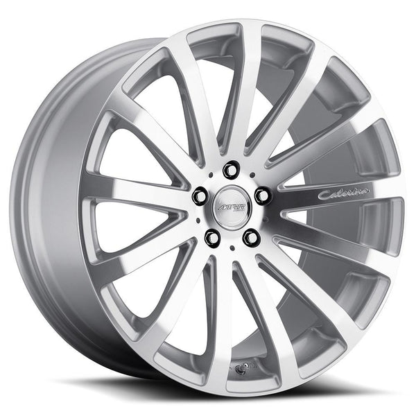 MRR HR9 Silver Machined Face Wheels for 2018-2018 KIA STINGER - 19x8.5 35 mm - 19" - (2018)