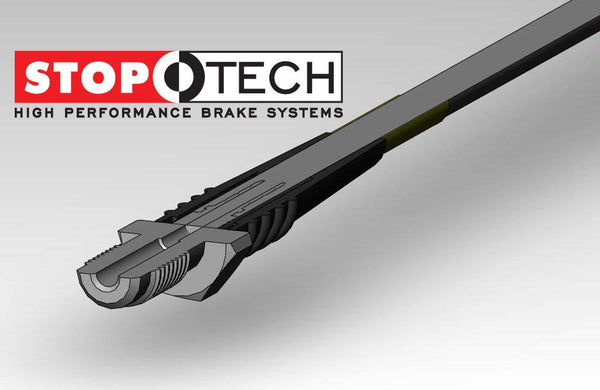 StopTech Stainless Steel Brake Lines for 2006-2014 Ford MUSTANG GT - Rear - 950.61501 - (2014 2013 2012 2011 2010 2009 2008 2007 2006)