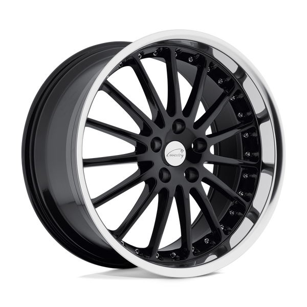 Coventry WHITLEY GLOSS BLACK W/ MIRROR CUT LIP Wheels for 2022-2022 FORD MAVERICK [] - 20X8.5 35 MM - 20"  - (2022)