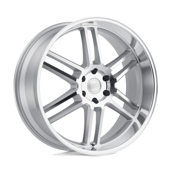 Black Rhino KATAVI SILVER W/ MIRROR-CUT FACE Wheels for 2015-2020 ACURA TLX [] - 20X9 30 MM - 20"  - (2020 2019 2018 2017 2016 2015)