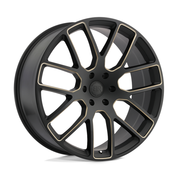 Black Rhino KUNENE MATTE BLACK W/ DARK TINT MILLED SPOKES Wheels for 2015-2020 ACURA TLX [] - 20X9 30 MM - 20"  - (2020 2019 2018 2017 2016 2015)