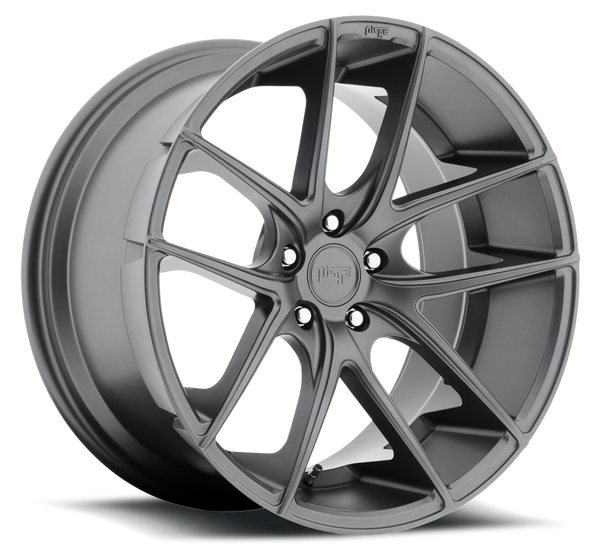 Niche M129 Matte Gunmetal Wheels for 1998-2005 MERCEDES-BENZ ML320, ML350, ML500 - 18x8 42 mm - 18" - (2005 2004 2003 2002 2001 2000 1999 1998)